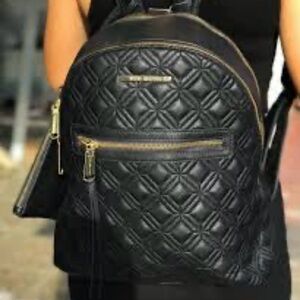Steve Madden Black Quilted Backpack